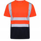 James Mens High Visibility Safety Crew Neck T-Shirt with Reflective Strips Short Sleeve Workwear