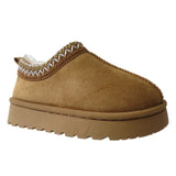 Harmony Girls' Slippers with Faux Suede & Aztec Embroidery