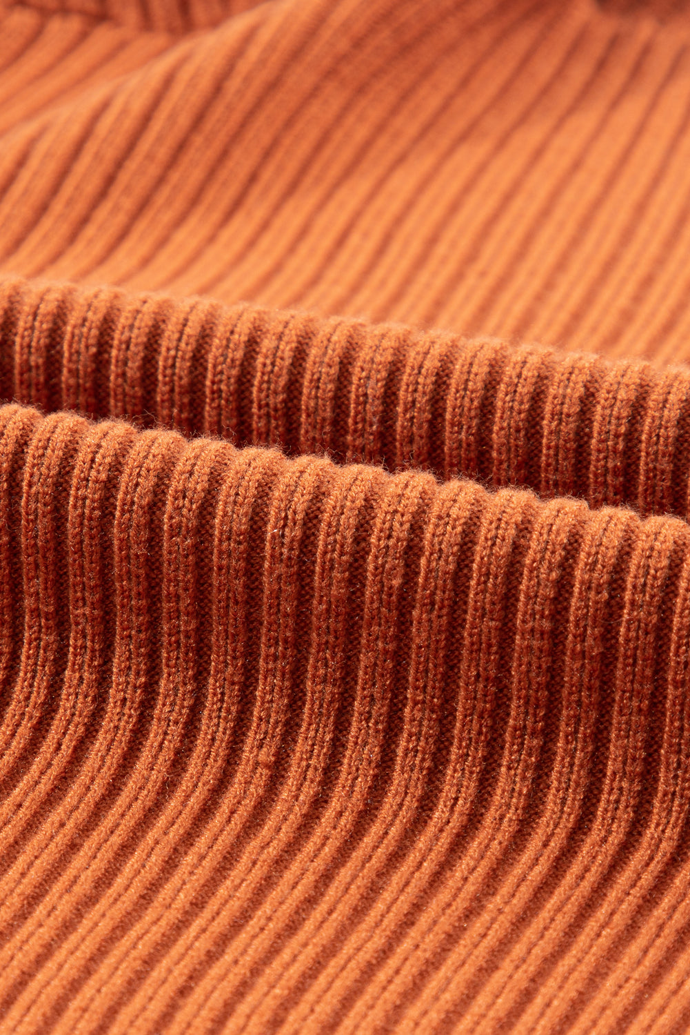 Cozy Oatmeal Sweater Dress - Ribbed Knit with Pockets