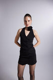 Becca Black Rose Accessorized Mini Dress