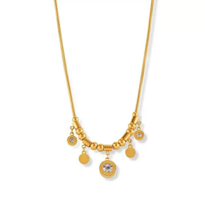 Seraphina Luxe 18k Gold Plated Charm Necklace