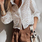 White Cutwork Embroidered Crop Top