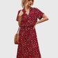 Amber - Printed V-Neck Dress