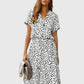 Amber - Printed V-Neck Dress