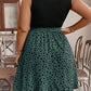 Plus Size Two-Tone Polka Dot Sleeveless Summer Dress with Ruched Detail and Belted Waist Dress