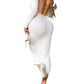 Sexy Off-Shoulder Long Sleeve Open Back Bodycon Dress