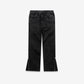 Zip Flare Denim - Blackout