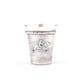 Silver Steed Set of FOUR Silver Coated Shot Glasses