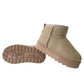 Lianna Girls’ Faux Suede Ankle Boots with Plush Faux Fur Lining – Beige, Camel & Black