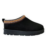 Ladies Cozy Indoor Slippers – Faux Fur Lined, Aztec Style