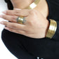4 Piece Brass / Sliver Set. Necklace, Bangle, Ring, Earrings.