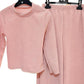 Layla Kids Ribbed Lined 2 Piece Set with Wide Leg Trousers for Comfortable Style
