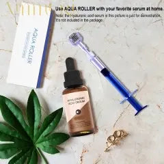 72-Needle 0.5mm Derma Aqua Roller - Microneedling Serum Applicator Tool