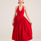 Ophelia Red Princess Style Maxi Dress