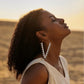 Zahara Spike Hoops - Edgy Brass Triangle Hoops with Boho Desert Vibes.