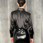 Black PVC Shiny Mini Skirt