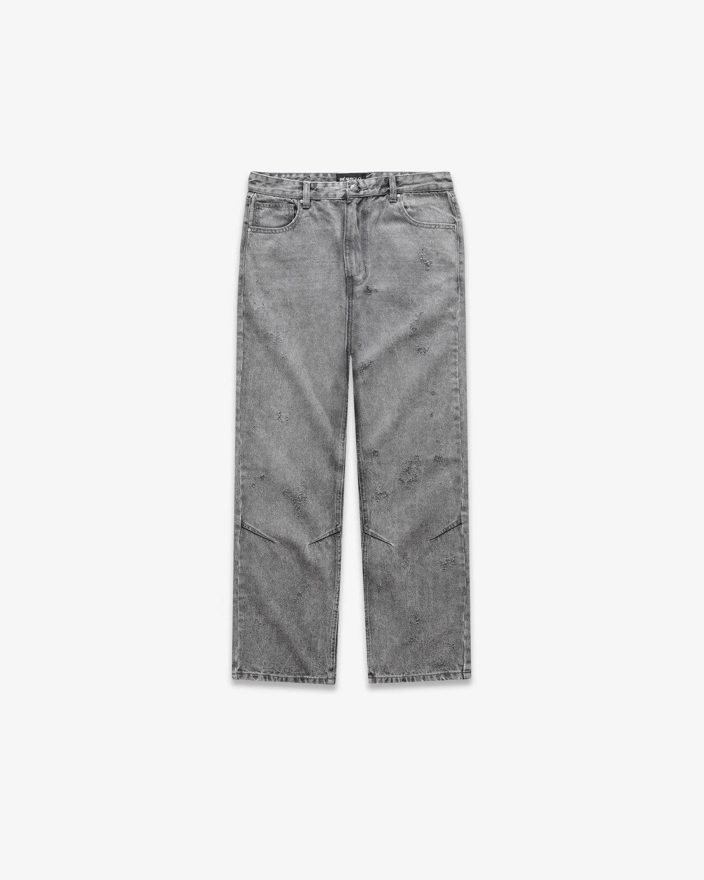 Distressed Denim - Stone Grey