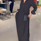 Tamira | Side Slit Lapel Loose Long Dress