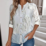 Casual Blouse with Floral Print