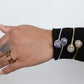 Gem Duo Adjustable Wire Bangles - Delicate wire bangles with paired gemstones—ethereal and stackable.