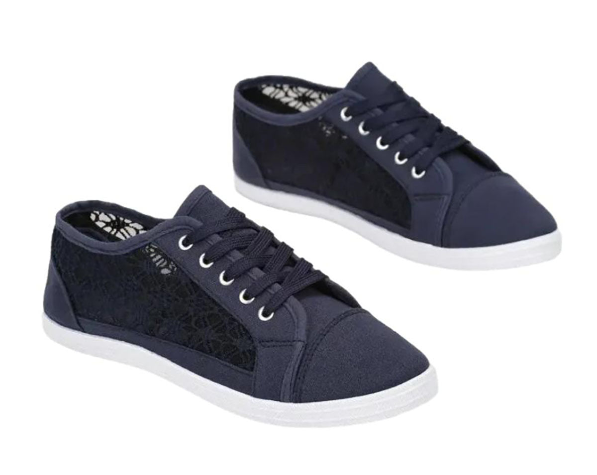 Ladies Lace Design Sneakers – Perfect Blend of Style and Comfort