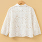 White Cutwork Embroidered Crop Top
