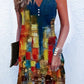 Dila - Ladies Sleeveless Comfortable Mini Dress