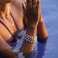 Moonstone Cuff Bangles – Adjustable Brass Bracelets with Natural Stones.