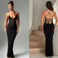 Backless Knitted Maxi Dress