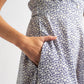 Cathleen Mini Floral Tea Dress Blue