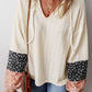 Patchwork Petals Knit Blouse