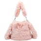 Women Fluffy Shoulder Bag Top-handle Bag Female Autumn Winter Handbag Plush Tote Girls Fashion Shopping Bags Handbags For Women