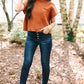 Cozy Oatmeal Sweater Dress - Ribbed Knit with Pockets