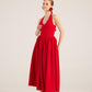 Ophelia Red Princess Style Maxi Dress