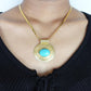 Heart of the Ancients Turquoise Pendants - Gold and Silver