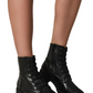 Lace Up Glitter Ankle Boots