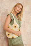 Yumi Handmade Crochet Flower Shoulder Bag