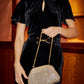 Yumi Gold Rhinestone Clutch Bag