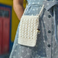 Yumi Ivory Crochet Small Cross Body
