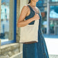 Yumi Ivory Crochet Shoulder Bag With Faux Leather Straps