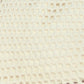 Yumi Ivory Crochet Shoulder Bag With Faux Leather Straps