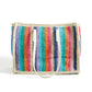 Yumi Multicolour Stripe Natural Shoulder Bag