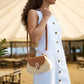 Yumi Natural Woven Bag With Top Handle