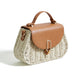 Yumi Natural Woven Bag With Top Handle