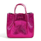 Yumi Pink Metallic Small Tote Bag