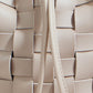 Yumi Beige Woven Bucket Shoulder Bag