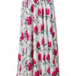 Agatha Loveflower Print Circle Midi Skirt