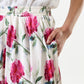 Agatha Loveflower Print Circle Midi Skirt