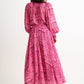 Agatha Rosechild Full Circle Midi Skirt – Pink