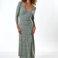 Ambrose  Soft Marl Sweetheart Neck Midi Dress